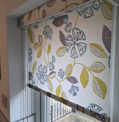 patterned roller blinds