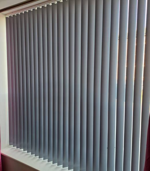 Commercial office vertical blinds